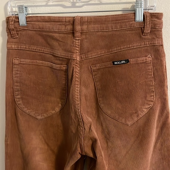 Rolla’s Original High‎ Rise Straight Corduroy Pants Women’s Size 27 Terracotta - Picture 6 of 8
